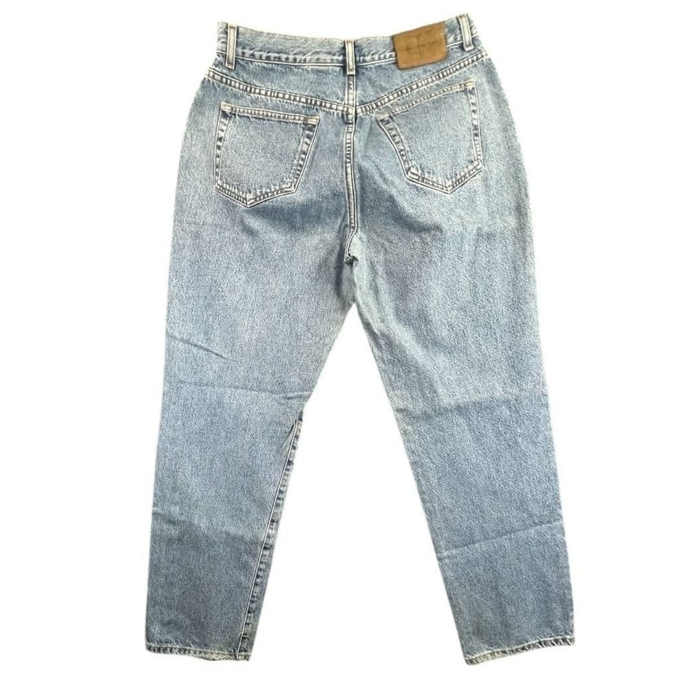 Calvin Klein 14 Blue Easy Fit Jeans Vintage 90s High Waisted Mom‎ Tapered Denim